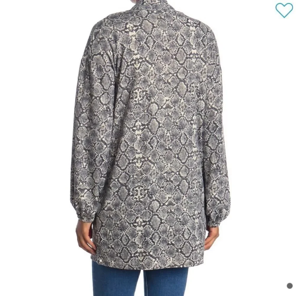 NWT Mauby Open front cardigan python charco… - Picture 3 of 11